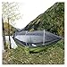 Relax in Comfort Portable Nylon Camping Hammock Hanging Hammock for Backpacking, Travel, Beach, and Yard 102.36 * 55.12inch for Terrace, Outdoor(Green)