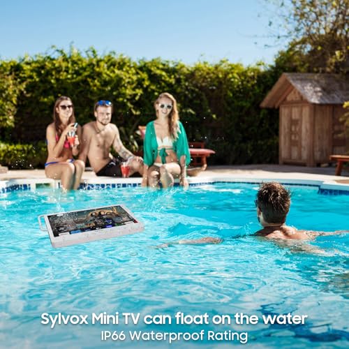 Portable Smart TV - 15.6'' 12V Television for Outdoor Use (RV, Camping, Pool, Bathroom, Kitchen, Bedroom)