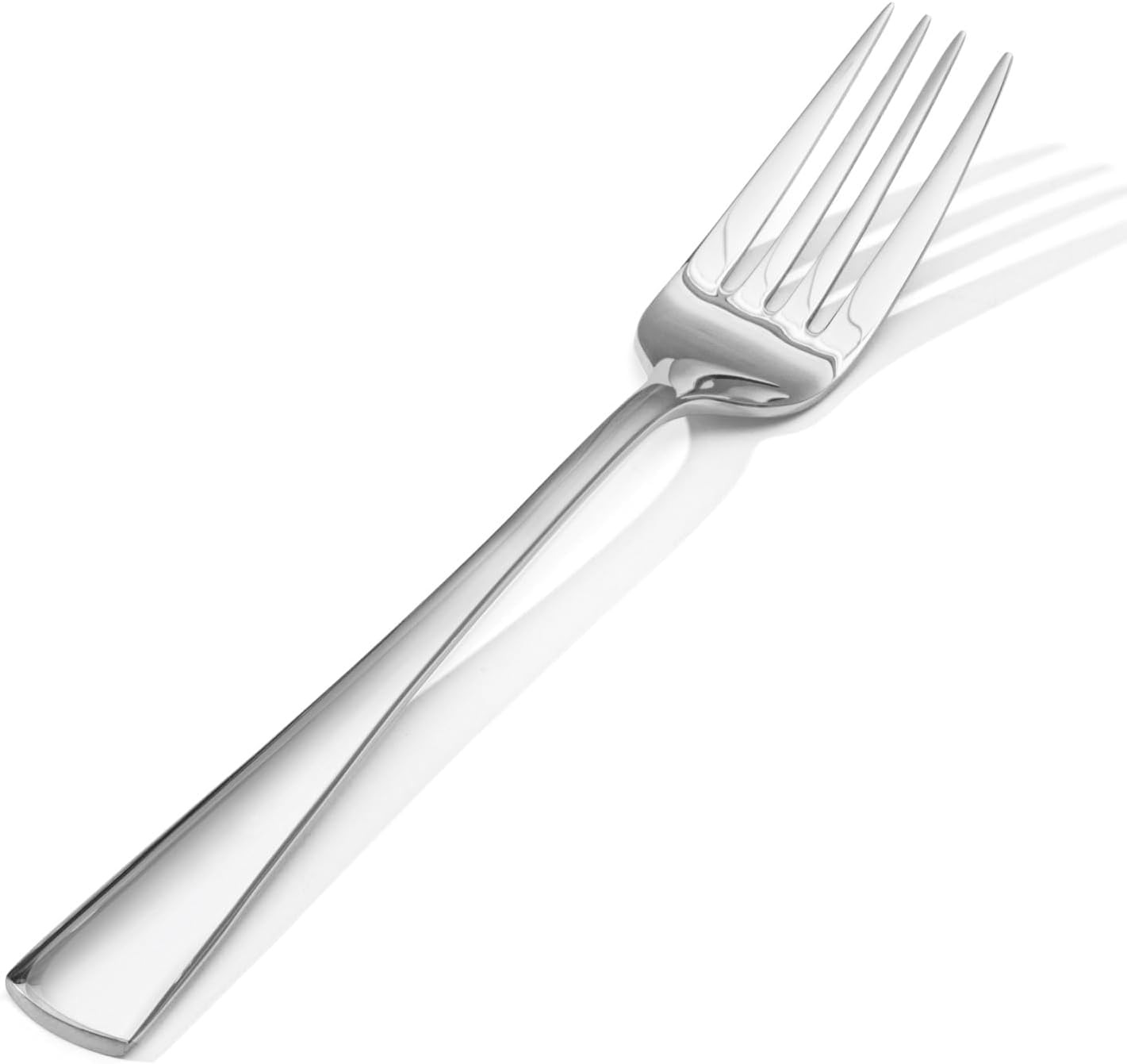 Dinner Forks Set of 6, 7.5 Inch Stainless Steel Forks for Home, Kitchen or Restaurant, Non-toxic & Mirror Polished, Squared Edge & Dishwasher Safe