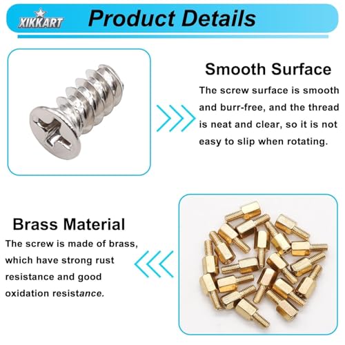 Image of XIKKART 228PCS PC Standoffs & Screws Assortment Kit | Motherboard Standoff Set M3 M3.5 M5 Screws with Washers for Computer Case, SSD, HDD, GPU, Fan Mounting | PC Build & Repair Hardware Screw Set Kit