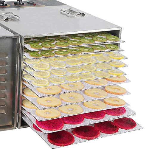 image for Kispog 10 Pcs/Sets Silicone Dehydrator Sheets for Food Dehydrator & Fr