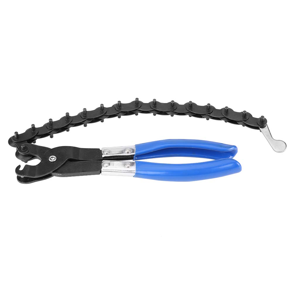 Coupeur de tuyau d'échappement, Duokon Tube d'échappement et de Queue en Acier au Carbone Coupé de la Chaîne de Coupe de Coupe-outil Coupe-tuyau d'échappement (noir et bleu)