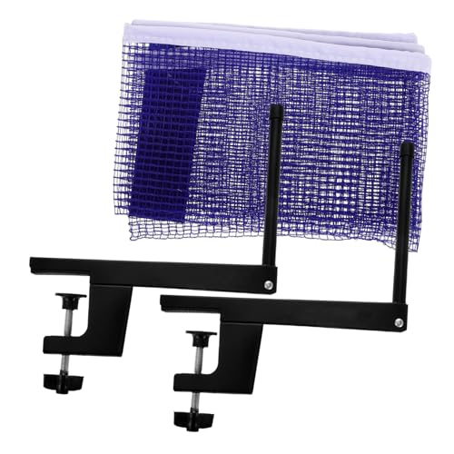 Filet de tennis de table rétractable avec poteaux pour intérieur et extérieur