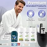 Trektote Travel Toiletry Kit For Men – 12 Piece Set Of Travel Size Toiletries, TSA Compliant, Travel Essentials, Includes Shampoo And Conditioner, Body Wash, Toiletry Bag & More - Image 4