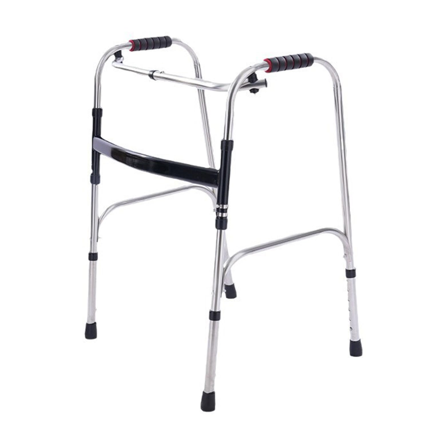 Deambulatore Pieghevole,Deambulatore Per Anziani,Senza Ruote,Girello Per Anziani,Impugnatura Ergonomica Con Rivestimento Antiscivolo,Leggera,Con Portata Fino a 180 Kg,Pieghevole