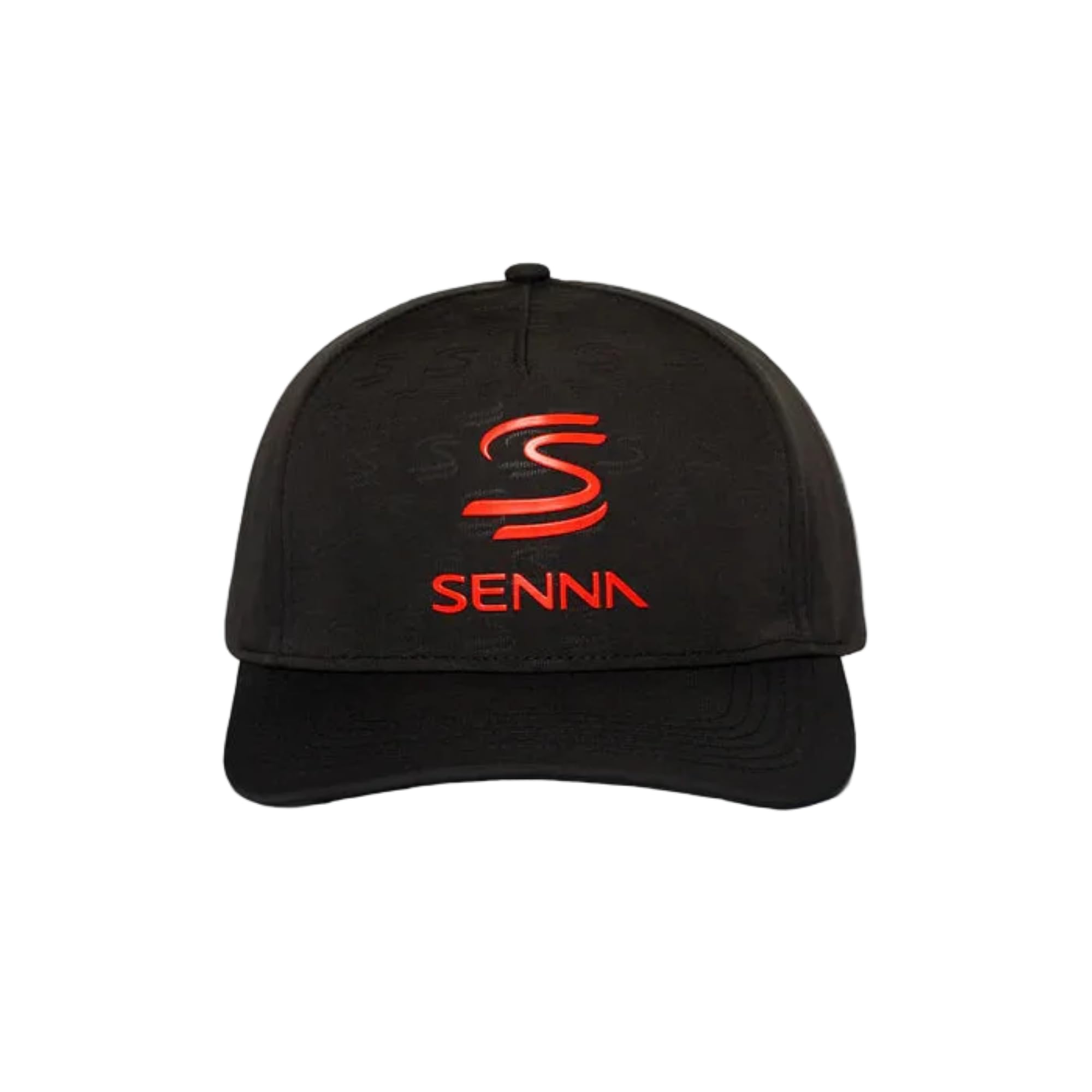 Ayrton Senna F1 Debossed Curved Peak Hat (Black)