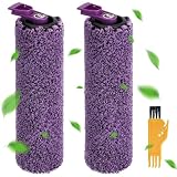 Techypro 2-Pack Brush Roll Replacement for Shark SD200 SD201 SD201C SD201Q SD205 Steam Pickup 3-in-1 Steam Mop - Anti Hair Wrap Roller - Pet Hair & Long Hair Solution