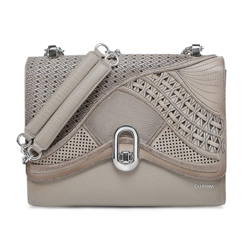 Cuadra Leather Crossbody Handbag Brown