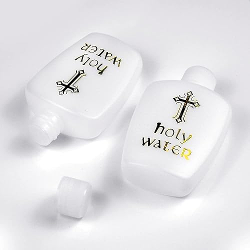 Miniatura 7 de BolianOvi 10 botellas de agua bendita envases vacíos de agua bendita 2.0 fl oz botella de plástico de agua bendita