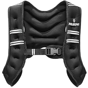 Philosophy Gym Weighted Workout Vest, Strength Training Fitness Body Weight Vest