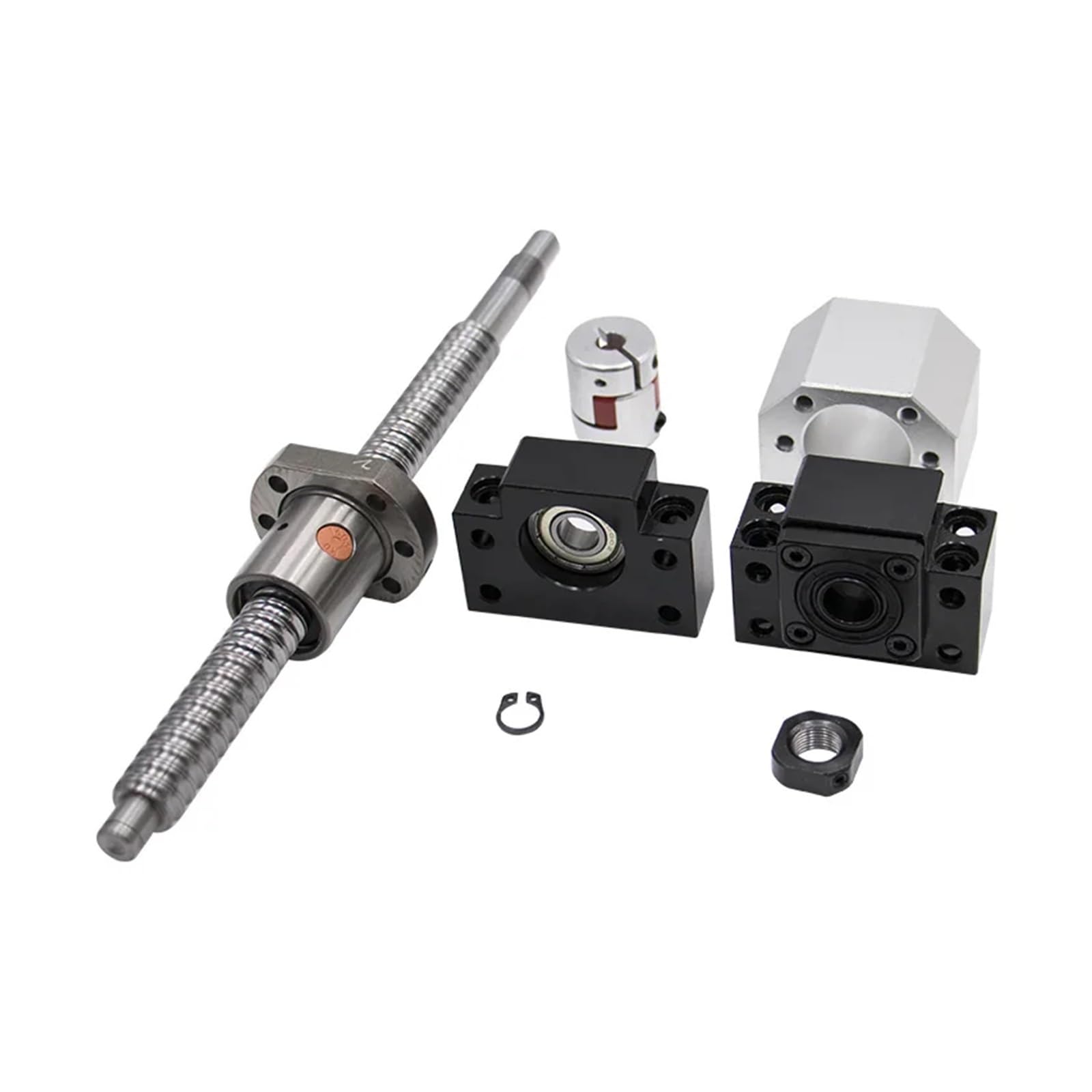Metal Ball Screw nut Ball Screw Set SFU2510 with Nut CNC Kit +Support+nut Holder+Coupling for CNC(700)