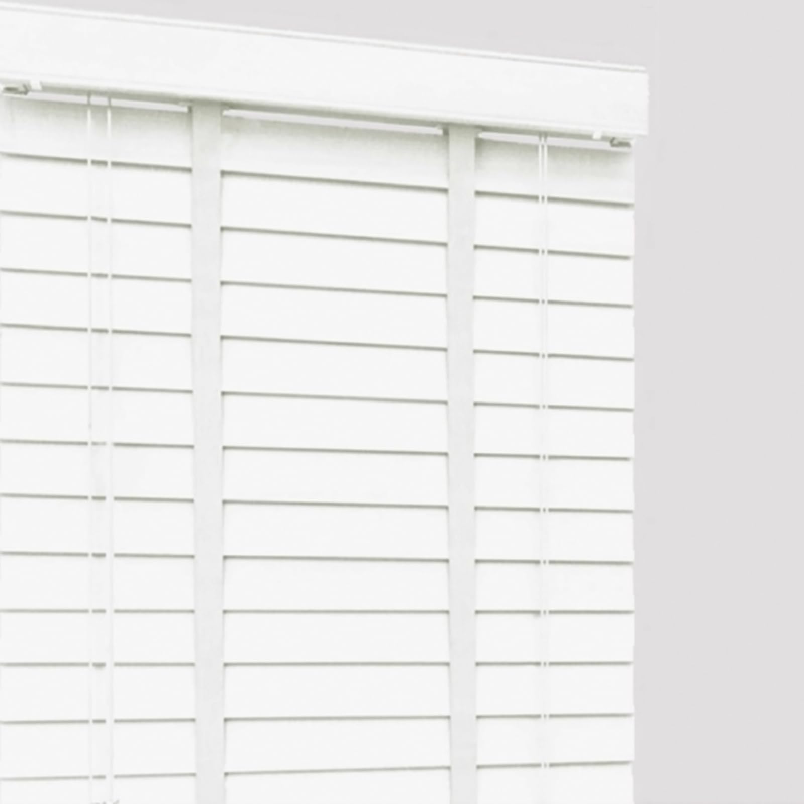 Kddfn White Natural Real Wood Venetian Blinds, Wooden Blinds For Indoors,Blackout Window Treatment,50Mm Horizontal Slats,Breathable/Anti-Uv Curtain Shutters,Made To Measure (W110xh130cm(43X51in))