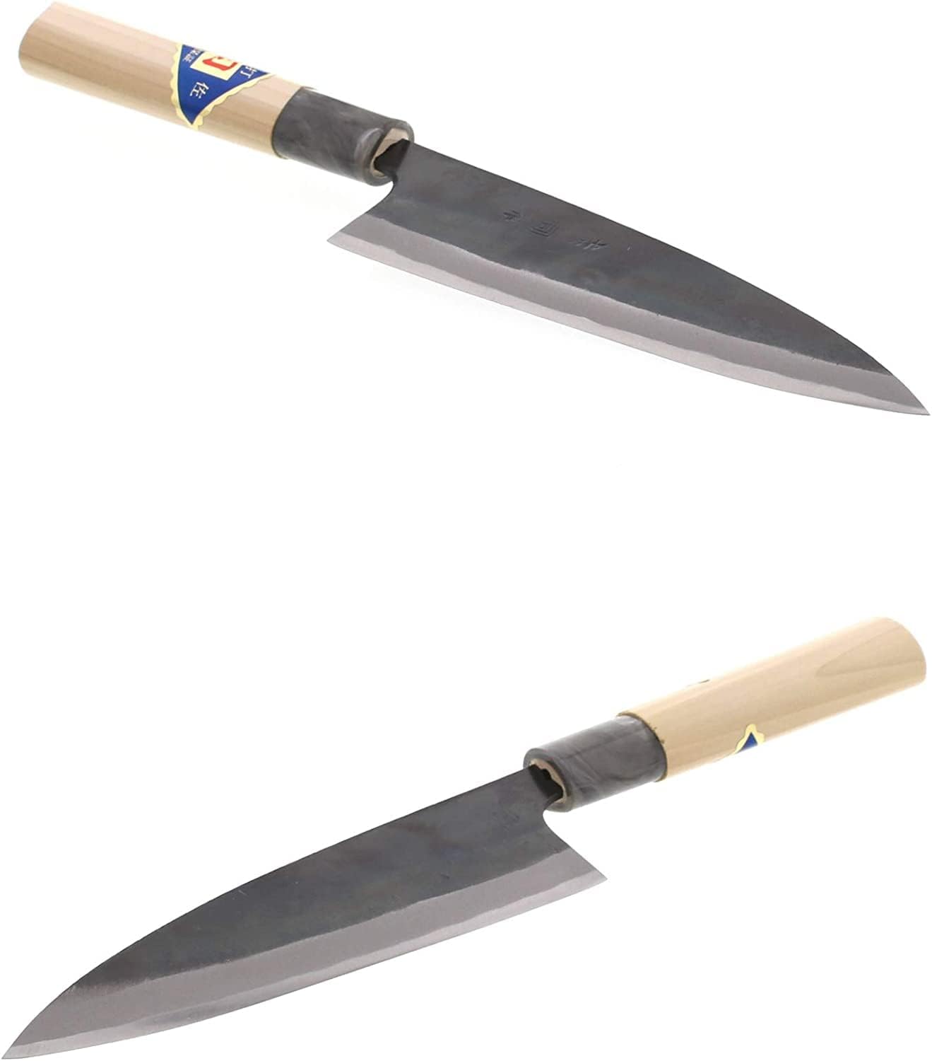 Tosa Cutlery Knife, Black Hammered, Boating Knife, White Steel, No. 1, 6.5 inches (165 mm)