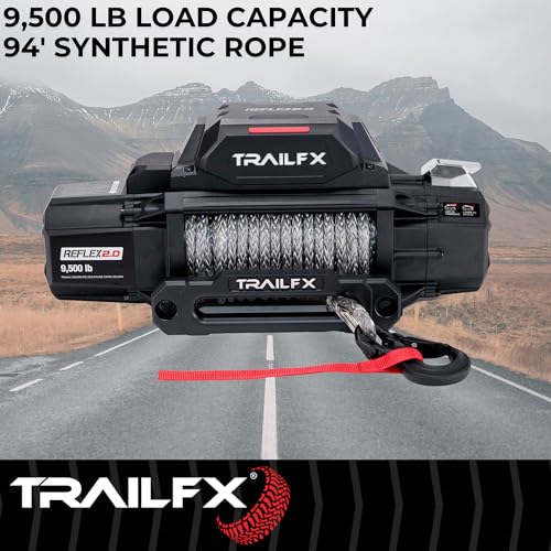 TrailFX Refelx 2.0 Winch 9.5K Capacidad con Cable Sintético miniatura 3