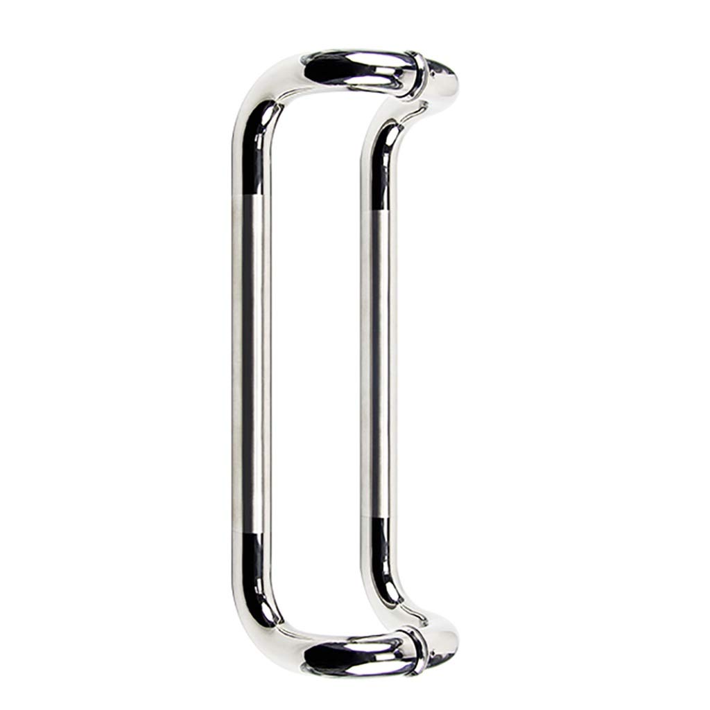 Poignée de porte de salle de bain anti-corrosion en inox brossé de 300 mm de long