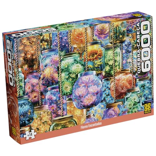 Quebra Cabeça 6000 Peças Flores Encantadas, Grow