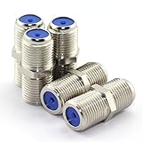 Magic&shell 5pcs F Type RF Coaxial Cable Connector CATV Interphone Barrel Coax Coupler F/F Female to...