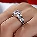 Jeulia Simulated Gemestone Butterfly Rings Sterling Silver Round Cut Bridal Set Birthstone Sapphire Blue CZ Engagement Rings Anniversary Promise Rings for Her with Jewelry Gift Box (6)…