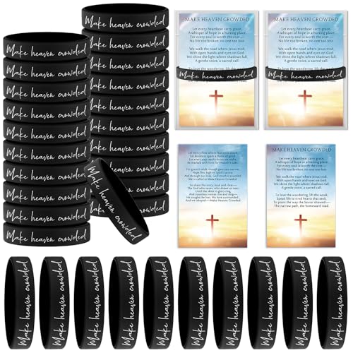 Cunno 30 Pcs Christian Gift Bulk Rubber Bible Verse Bracelets