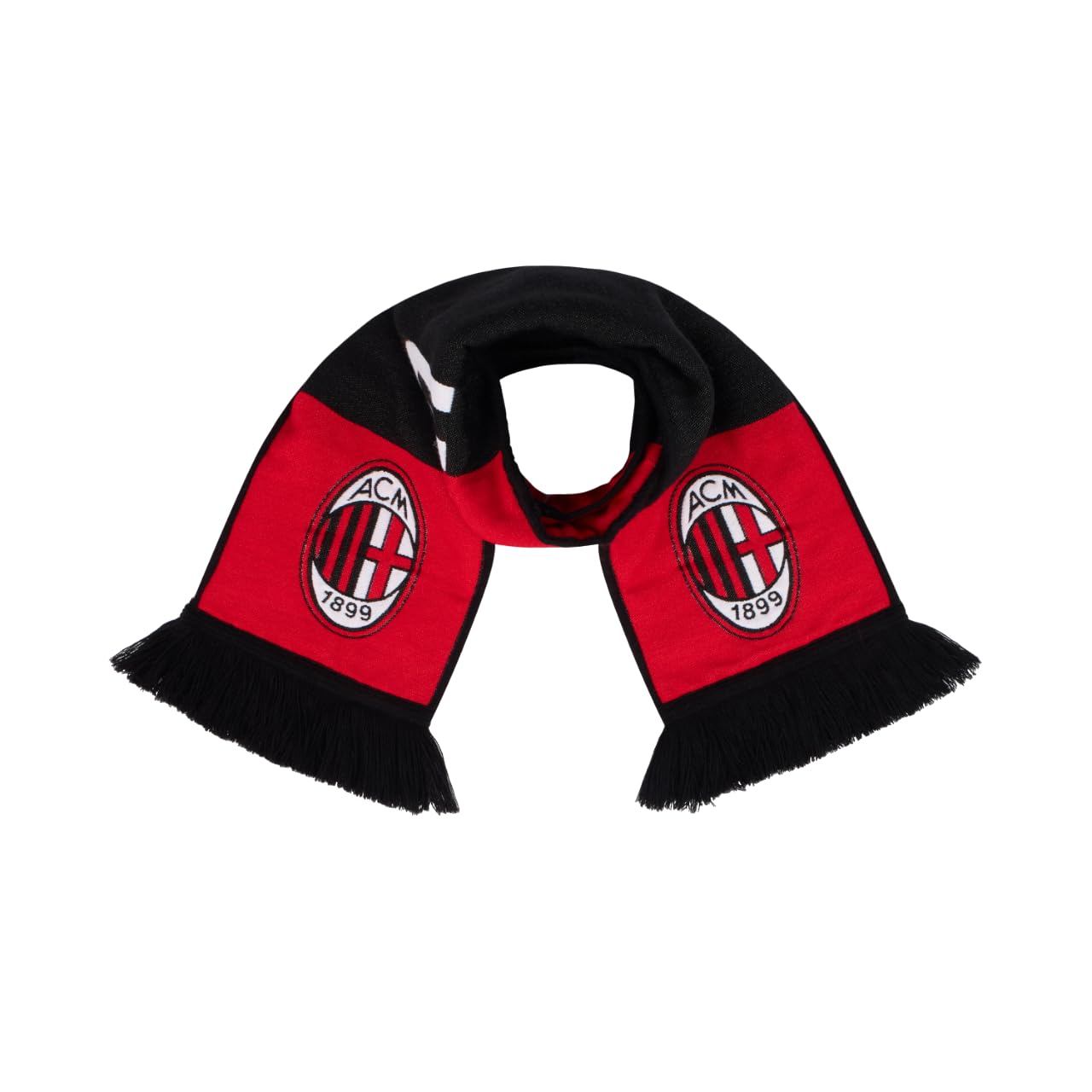 AC Milan Unisex, akryl, szal na 125. rocznicę, oficjalny produkt, sempre con te sarò, Rozmiar uniwersalny