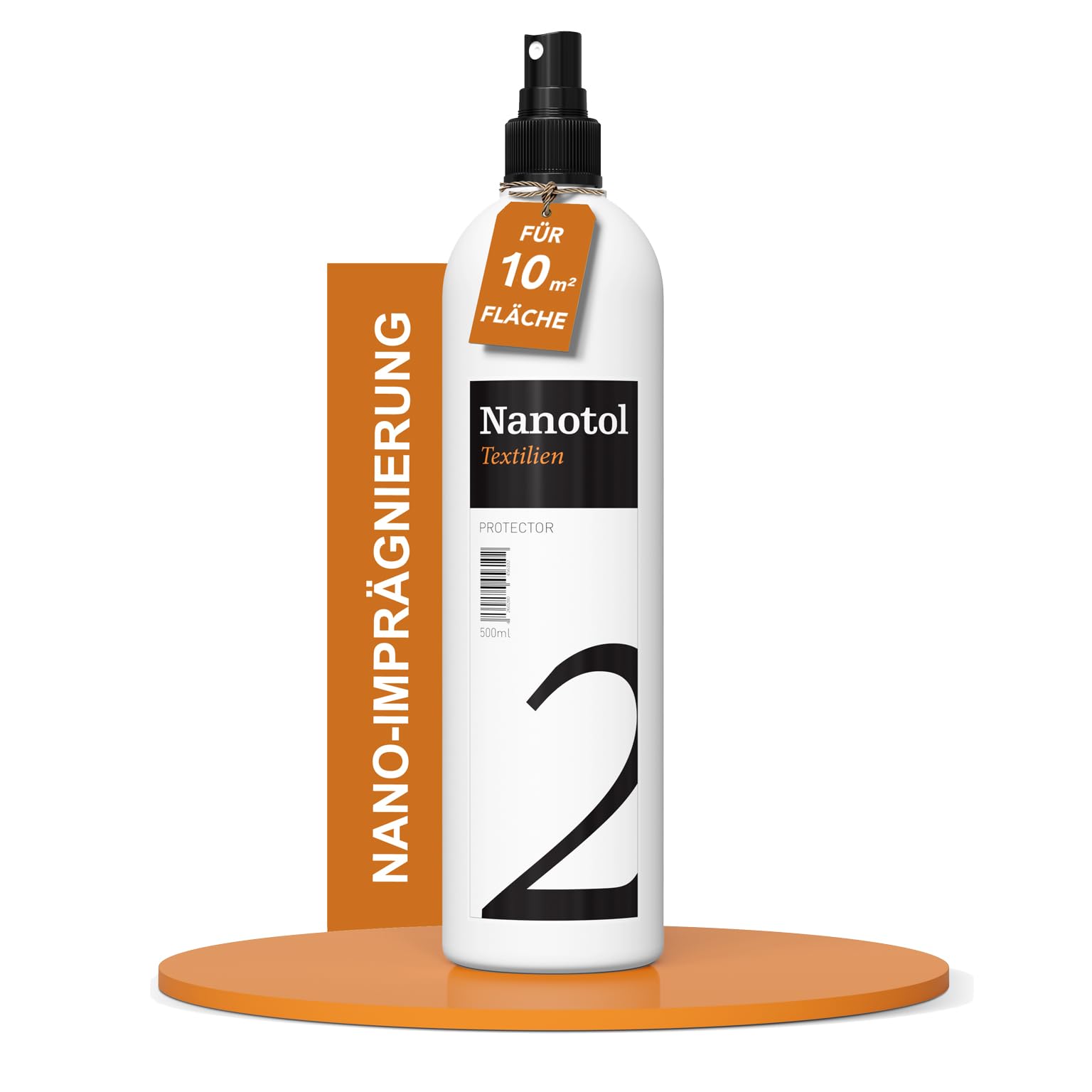Nano-Imprägnierspray für Textilien aller Art (Couch, Schuhe, Cabrio-Verdeck, Zelt, Gartenmöbel, Markise, Sonnenschirm) - Nanotol Textilien Protector