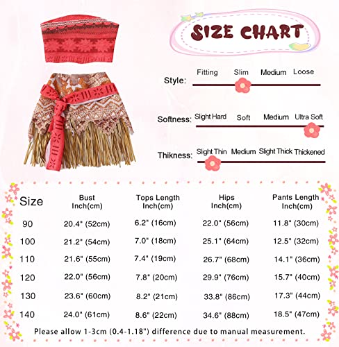 Image of WonderBabe Little Girls Adventure Costumes Skirt Set Princess Dress Up Hallowee Outfit Kids Fancy Birthday Party Dress