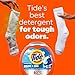 Tide Odor Defense + Oxi Laundry Detergent Pacs, Original Scent, 63 Count, Advanced Odor + Stain Fighter