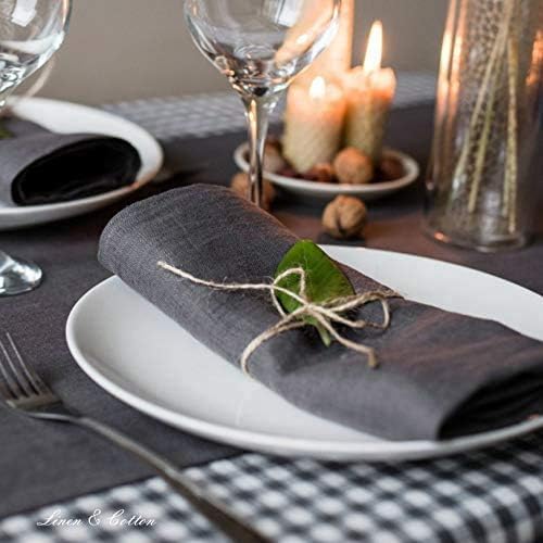 Linen & Cotton Napkins Set of 4 Hygge -100% Linen - Image 3