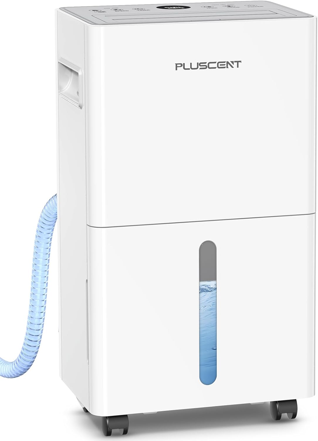 1500 sq.ft dehumidifier for basement with drain hose, 21 pint/day dehumidifiers for home, bathroom, bedroom, large room, smart humidity control, 3 modes, auto defrost, auto restart, 24h timer