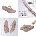 ORTHO CLUB Women Orthopedic Comfort Slippers | Soft Footwear | Anti-Slip Sole | Lightweight Flip Flops for Women | Sandals For Women WSP_72_GOLD_37 gallery image