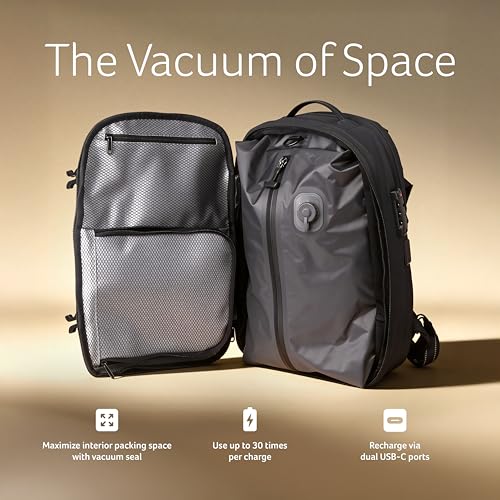 Image of Acer VacuPack Vacuum Backpack I Fit Upto 17.3 Inch Laptops I Expandable Travel Backpack with Built-in Electric Vacuum Pump I TSA Lock I USB Charging Port I Wet Dry Pocket I Anti Theft Pocket