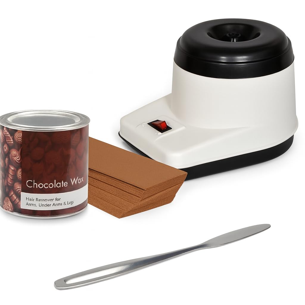 Dark Hot Chocolate Wax Combo for Women & Men – Professional Hair Removal Kit – 600g Jar, 70 High-Grip Wax Strips & Stainless Steel Applicator Knife – Smooth, Painless & Tan Removal Experience-image-5