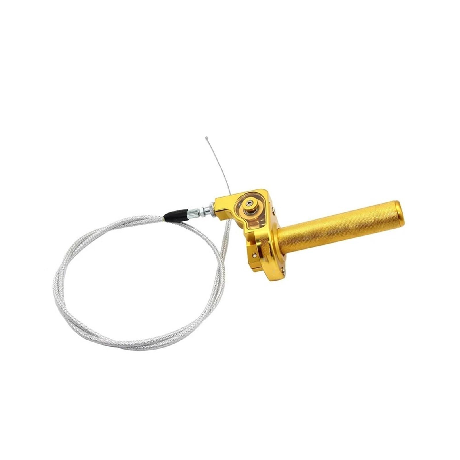 Uchwyty motocyklowe Uchwyty rowerowe 7/8'' CNC aluminiowy uchwyt przepustnicy z obrotową linką zamienną do motocykli terenowych Quad ATV Pit 50cc 125cc 150cc 250cc