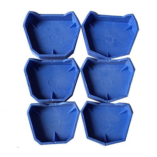 Dental Lab Model Former Base Molds Blue Color (/6 Pcs/Pack) Amazon.in