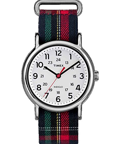 Timex TW2R10900 Weekender Unisex Watch Plaid 38mm Stainless Steel
