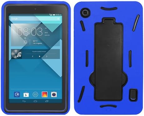 Alcatel OneTouch POP 7 Blue And Black Hardcore Kickstand Cover