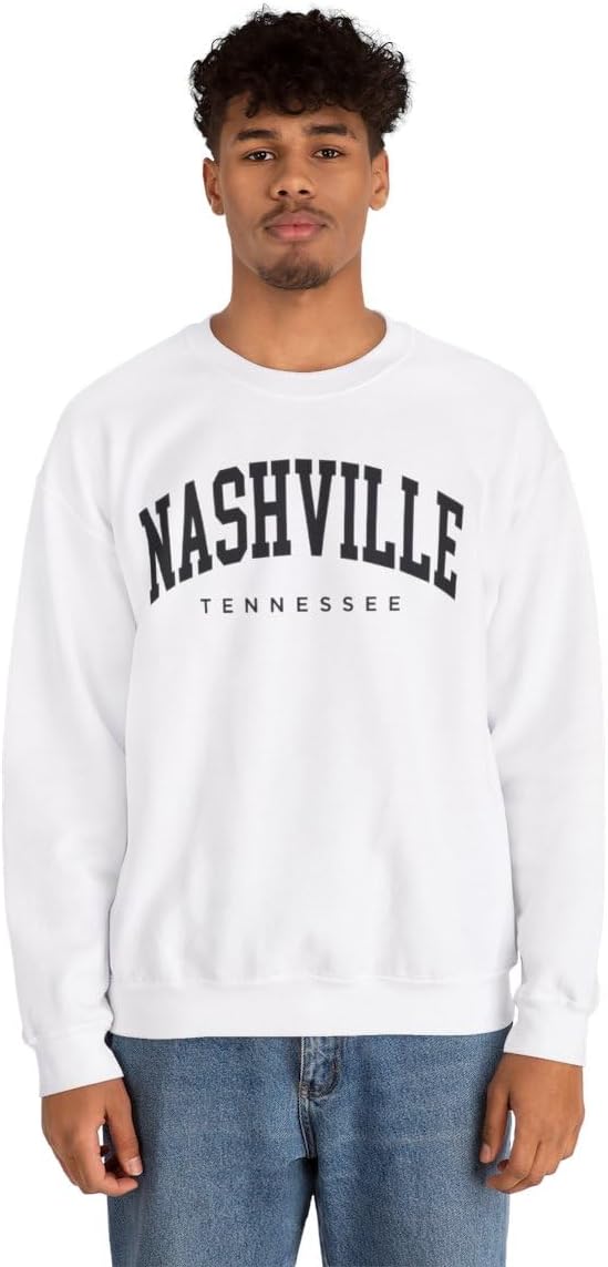 Nashville Tennessee Adult Unisex Crewneck Sweatshirt