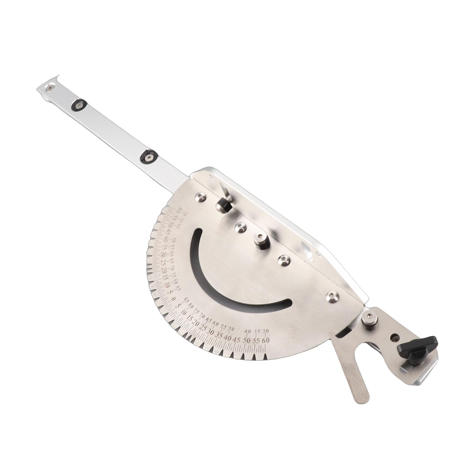 Generic Calibro Obliquo di Precisione per Seghe da Tavolo e Tavoli Fresa, Barra Obliqua Standard in Alluminio da 3/8" X 3/4" con Meccanismo di Bloccaggio, Utensile da Taglio Angolare per la