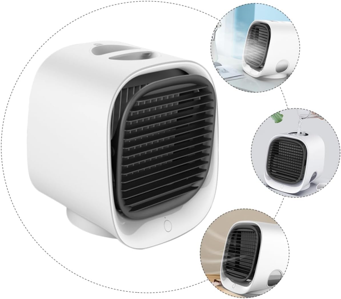 Do użytku domowego 3 szt. Mini agregat chłodniczy nawilżający wentylator USB przenośny pulpit biurowy wentylator klimatyzacji domowej