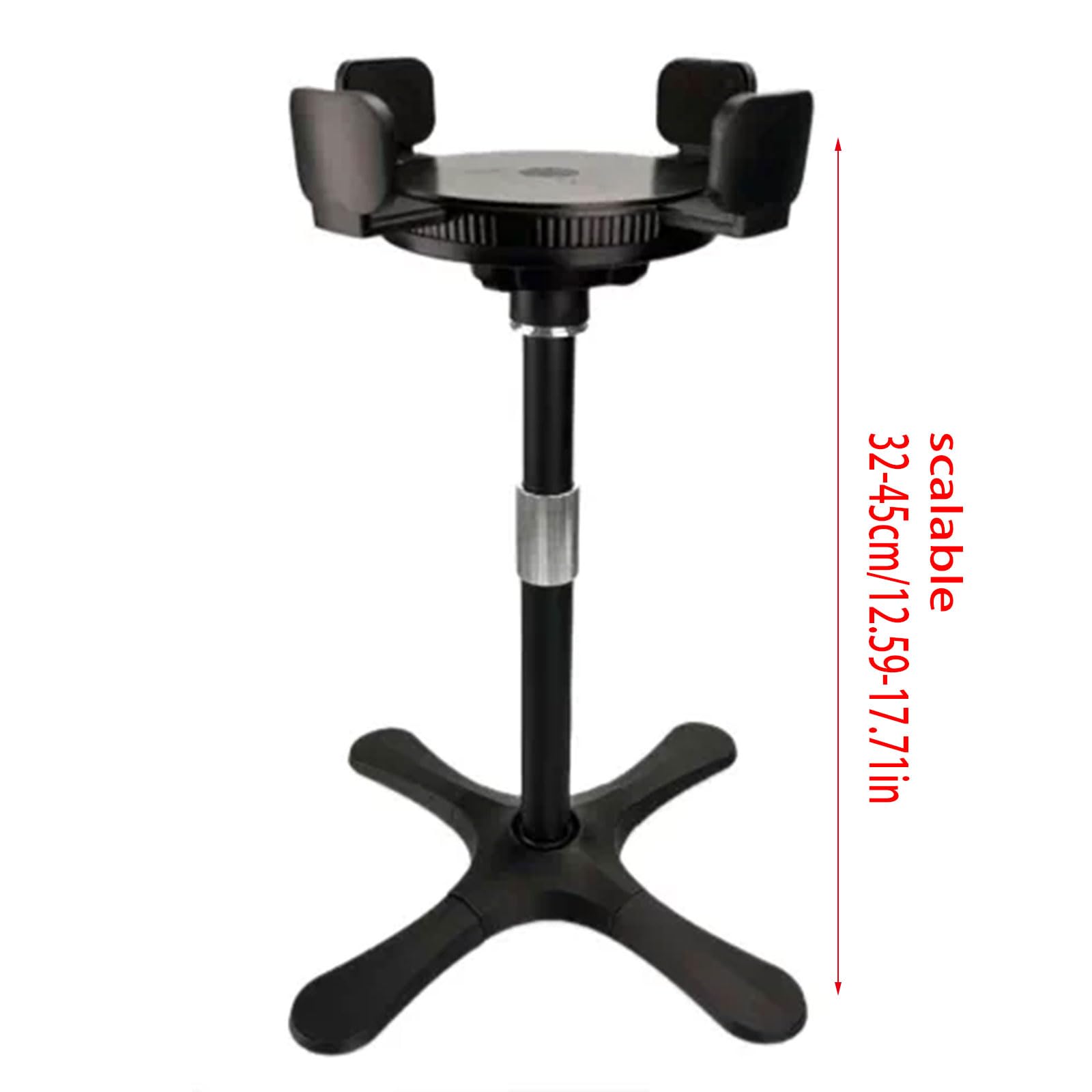 Soporte para platos de mascotas estirado que ahorra espacio, altura regulable, para comederos de mascotas, portátil, soporte telescópico higiénico