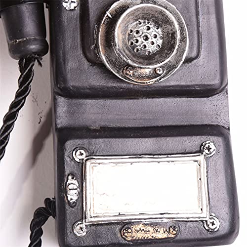Cgf- Decorative Telephones Wall Hanging Phone Model Decorate, Old Fashioned Corded Telephone Landline Phone Wired Telephone For Home Office Hotel, Black #TOP5