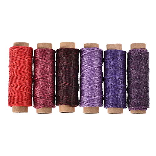 Set de hilo encerado para cuero 6 colores 55 yardas miniatura 1