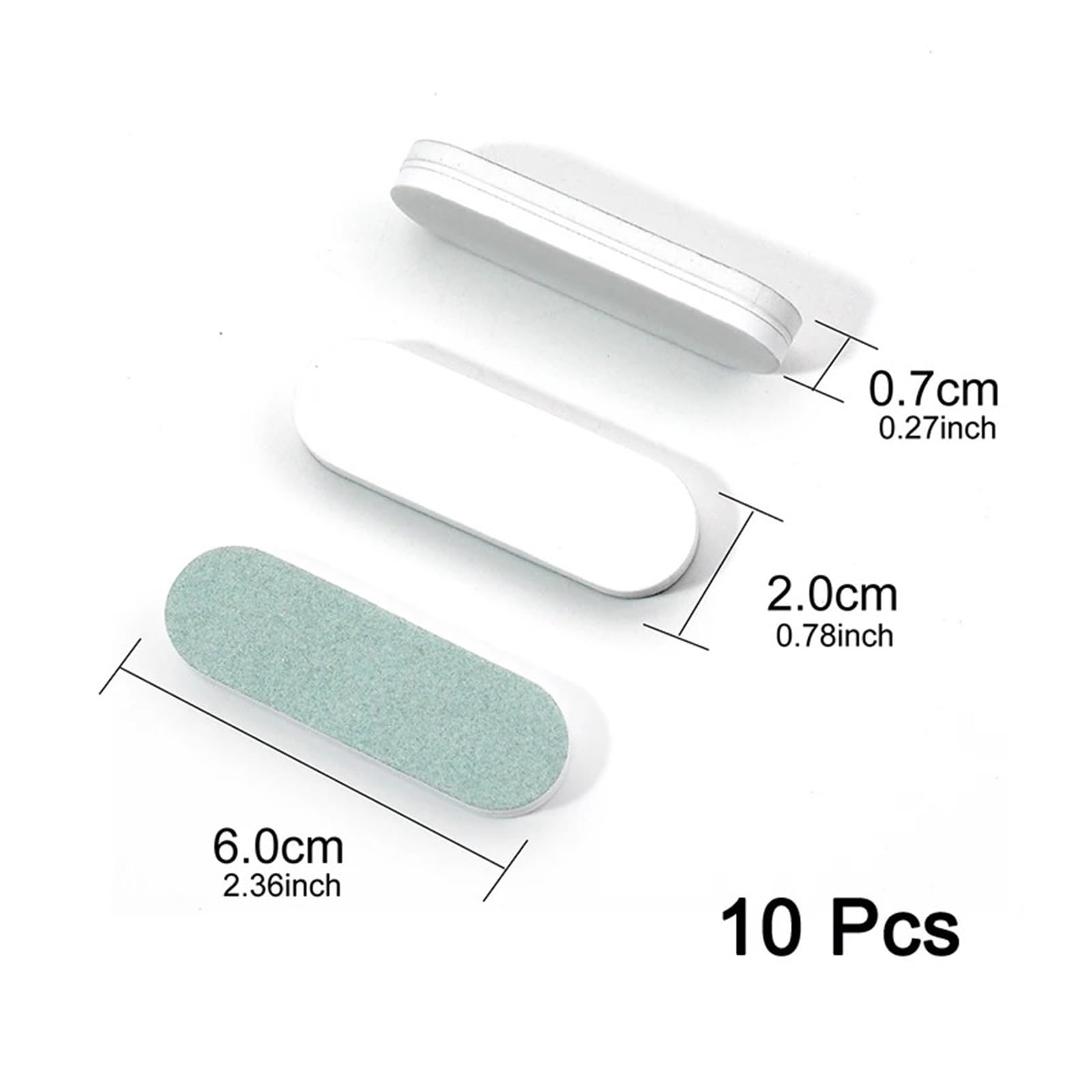 5/10 piezas de herramientas for uñas, bloque de lijado, pulidor, esponja for uñas, grano 3000/600, producto de pulido for manicura, lima profesional for pedicura(6cm-10pcs)
