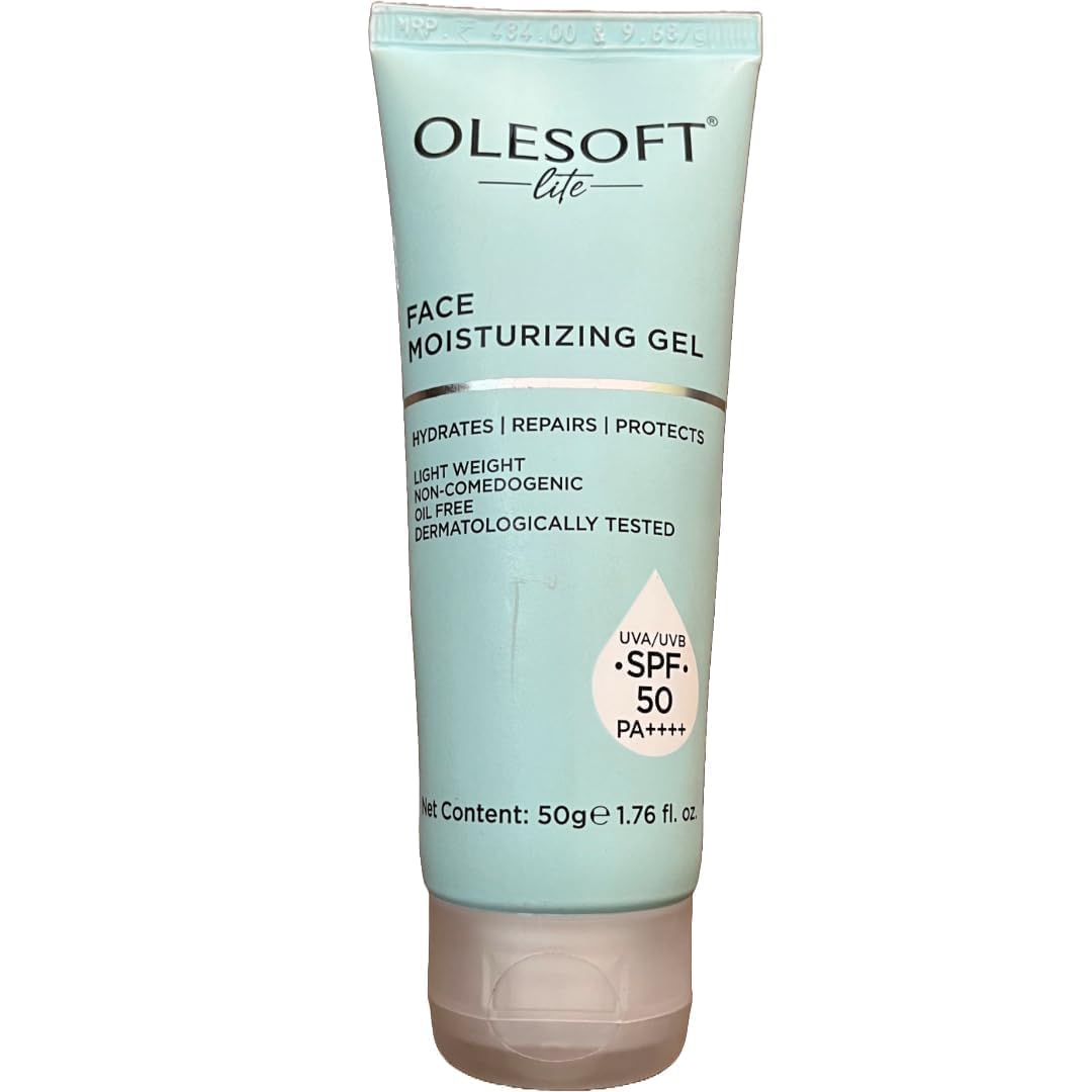 Olesoft Lite Face Moisturizing Gel With SPF 50 Moisturizing Gel PA++++ Oil Free | Light Weight Pack Of 1