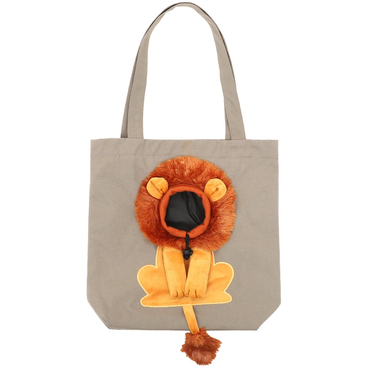 Sac de transport chat avec fenêtre lionceau et toile aérée gris foncé