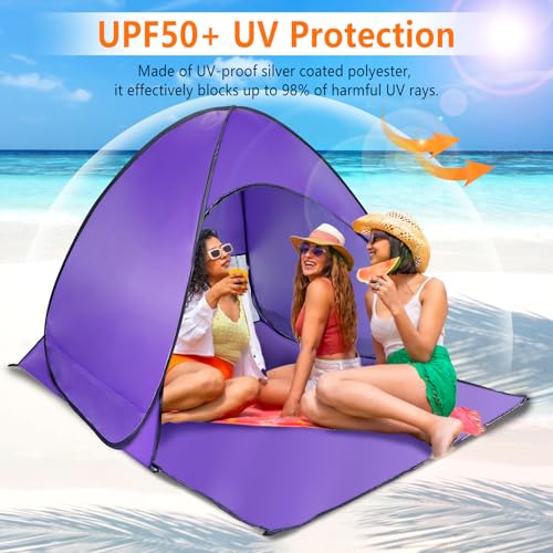Carpa de Playa Pop Up con Protección UV para 2-3 Personas miniatura 2