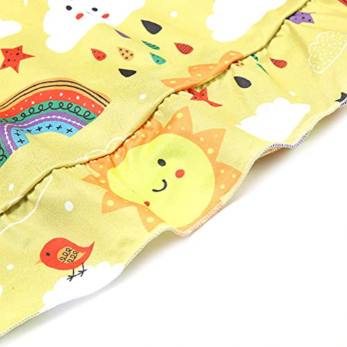 Toddler Girls Rainbow Spaghetti Strap Dress Ruffle Bottom Sleeveless Summer Apparel3