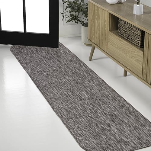 JONATHAN Y Radius Corner Solid Indoor Outdoor Runner Rug 2X8