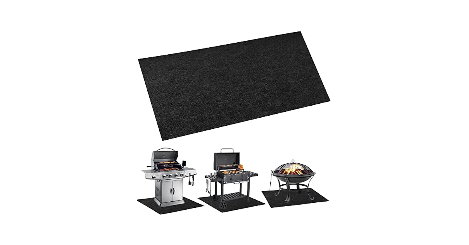 Amazon.com: Tirifer Under Grill Mat, BBQ Grill Splatter Mat