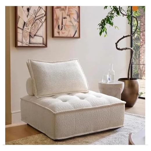 Modular Sectional Sofa,Sectional Modular Sofa, Modern Armless Single Square Sofa,Modular Sectional Sofa,Sponge Sectional Sofa Couch for Living Room, Modular Sofa Couch,(85x85cm)